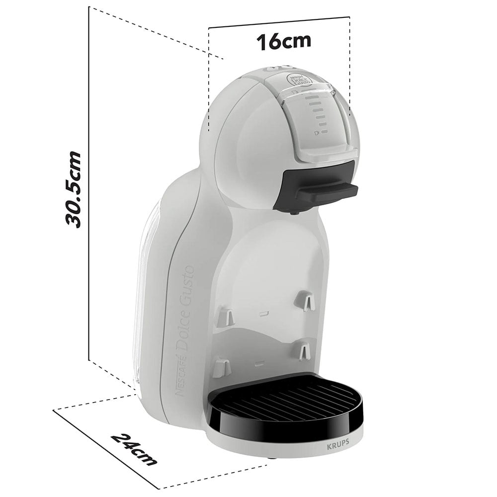 Espressor cu capsule KRUPS Dolce Gusto Mini Me KP143GF0, 0.8l, 1600W, 15 bar, gri