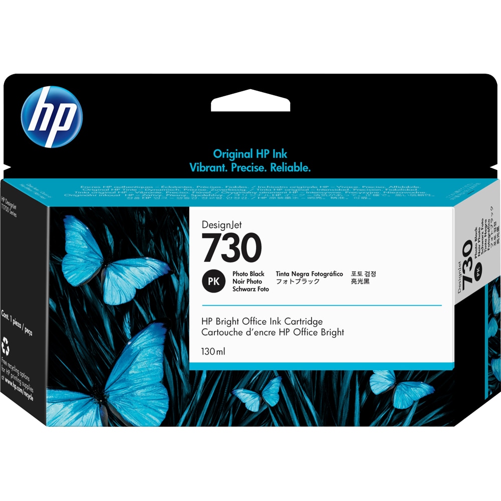 Cartus original HP 730 (P2V67A), negru foto