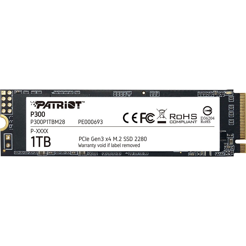Solid-State Drive (SSD) PATRIOT P300, 1TB, PCI Express x4, M.2, P300P1TBM28