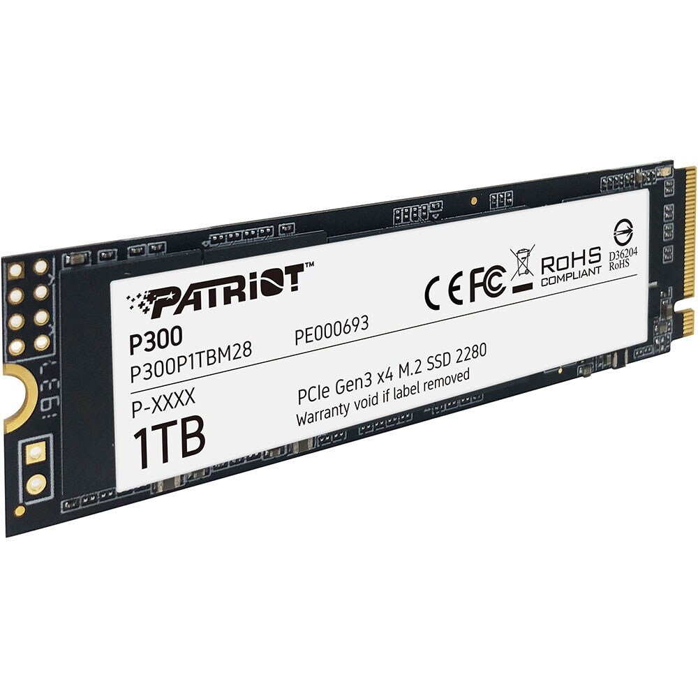 Solid-State Drive (SSD) PATRIOT P300, 1TB, PCI Express x4, M.2, P300P1TBM28