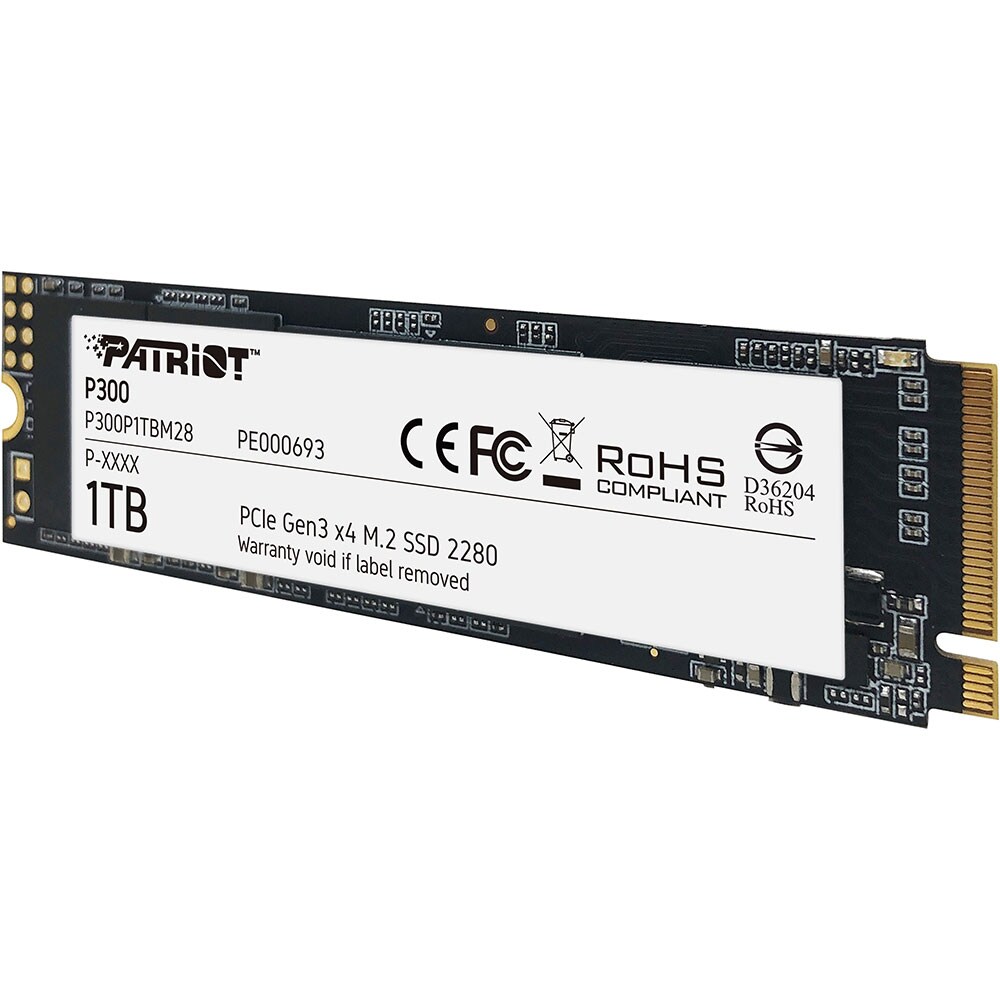 Solid-State Drive (SSD) PATRIOT P300, 1TB, PCI Express x4, M.2, P300P1TBM28