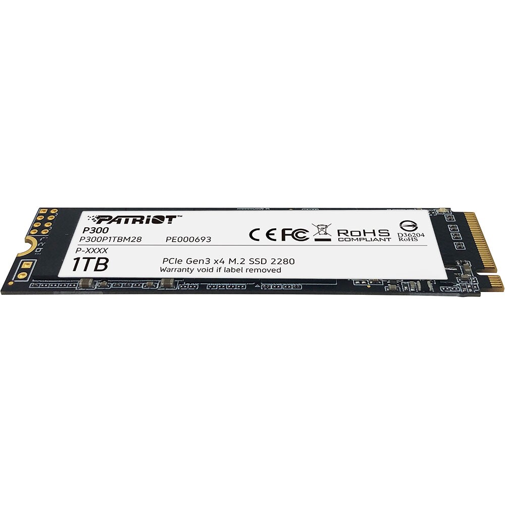 Solid-State Drive (SSD) PATRIOT P300, 1TB, PCI Express x4, M.2, P300P1TBM28