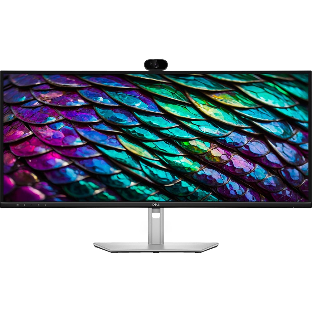 Monitor curbat LED IPS DELL P3426WEB, 34", UWQHD, 100Hz, webcam, boxe, pivot, negru