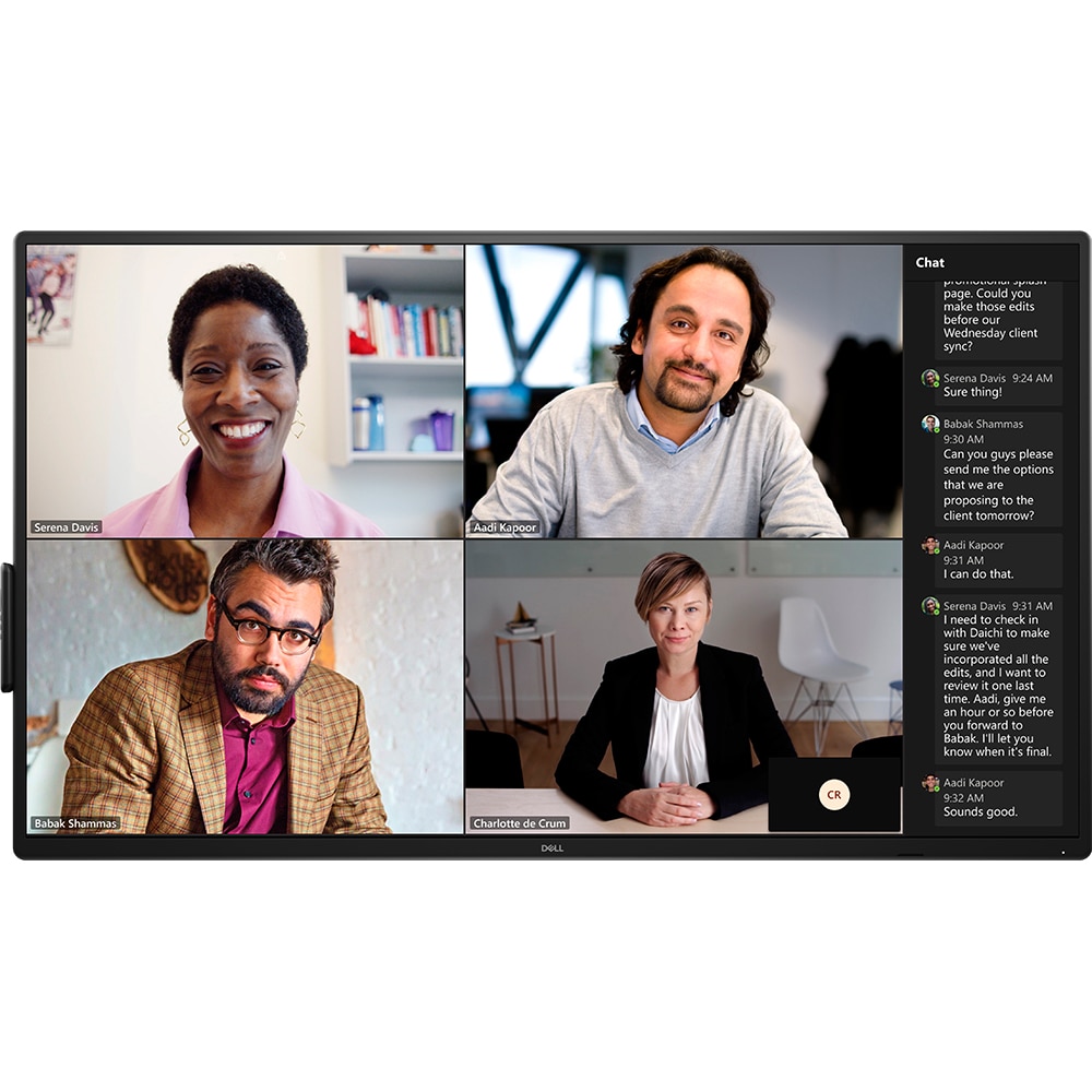 Display interactiv DELL P5525QC, 55", UHD 4K, 60Hz, negru