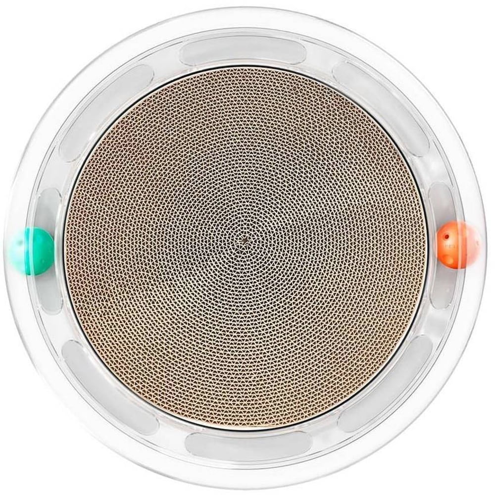 Jucarie pentru pisici PETKIT Cat Scratcher 4 in 1, 45 x 45 x 8 cm, alb