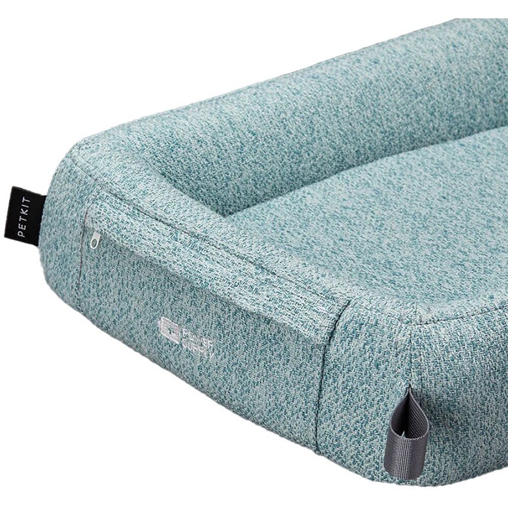 Pat pisici PETKIT Four Season L, spuma cu memorie, 89 x 67 x 14.5 cm, albastru deschis