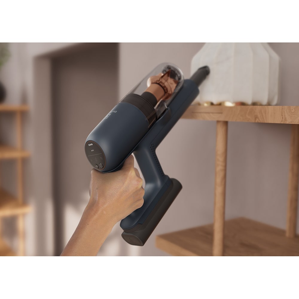 Aspirator vertical ELECTROLUX Seria 700 EP71B14WET, 0.3l, 14.4V, autonomie max 50 min, albastru inchis-argintiu