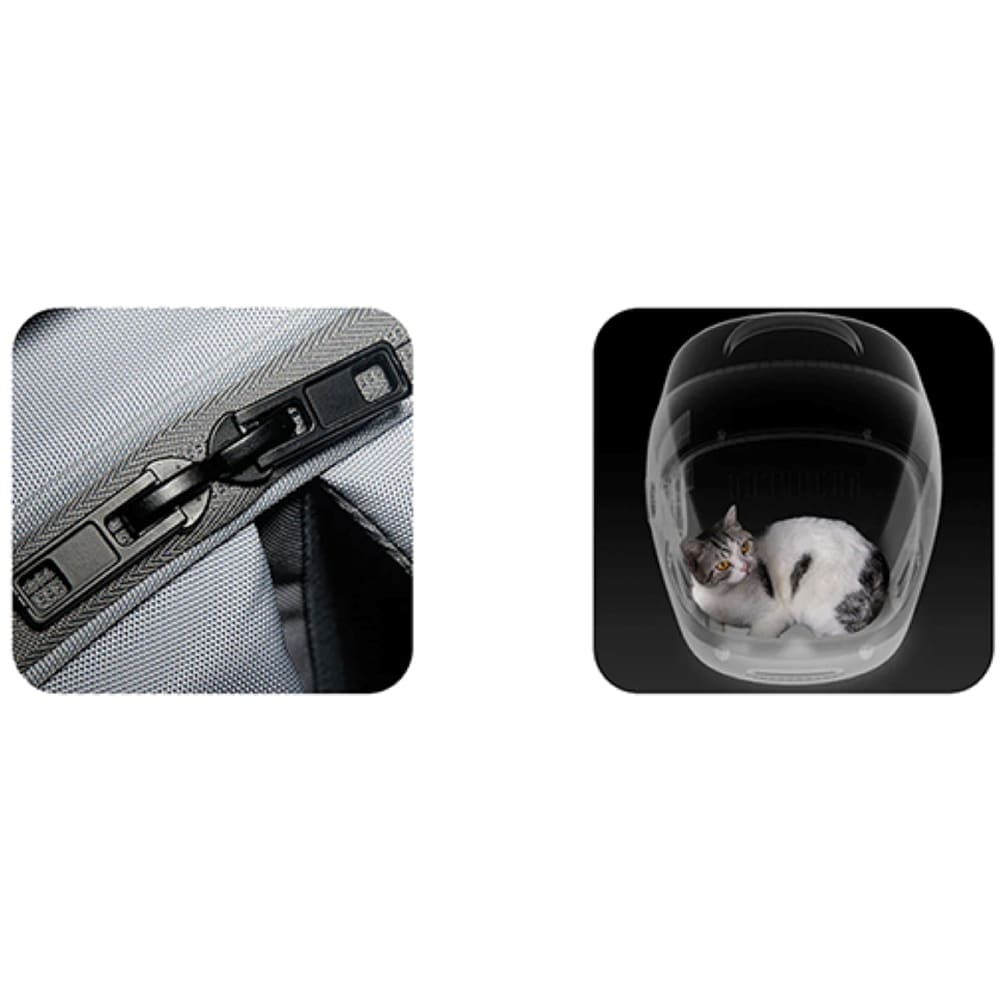 Rucsac transport animale de companie PETKIT Cat Travel 2, Hublou, plastic, 33 x 30 x 45 cm, verde