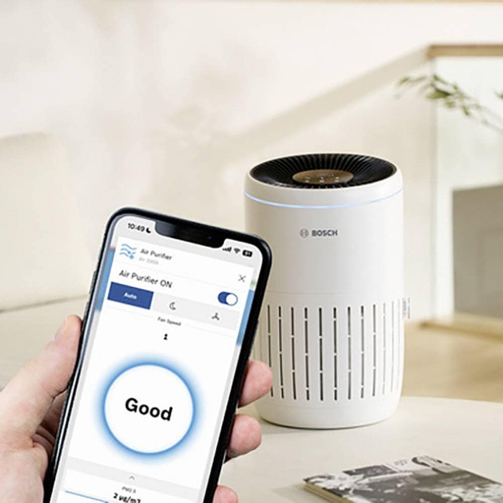 Purificator aer BOSCH AIR2000I, WiFi, HEPA, 3 trepte de viteza, alb