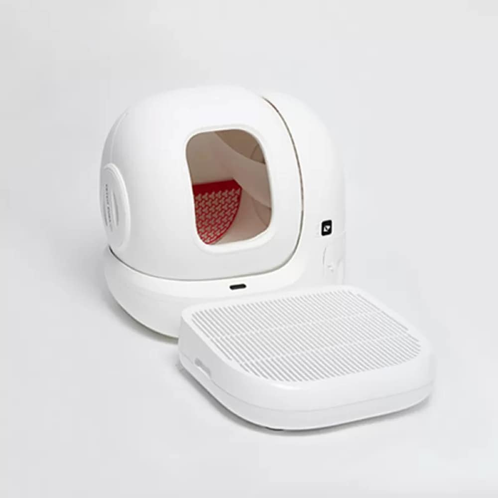 Cutie colectare nisip litiera PETKIT, plastic, 50 x 41.5 x 13.5 cm, alb