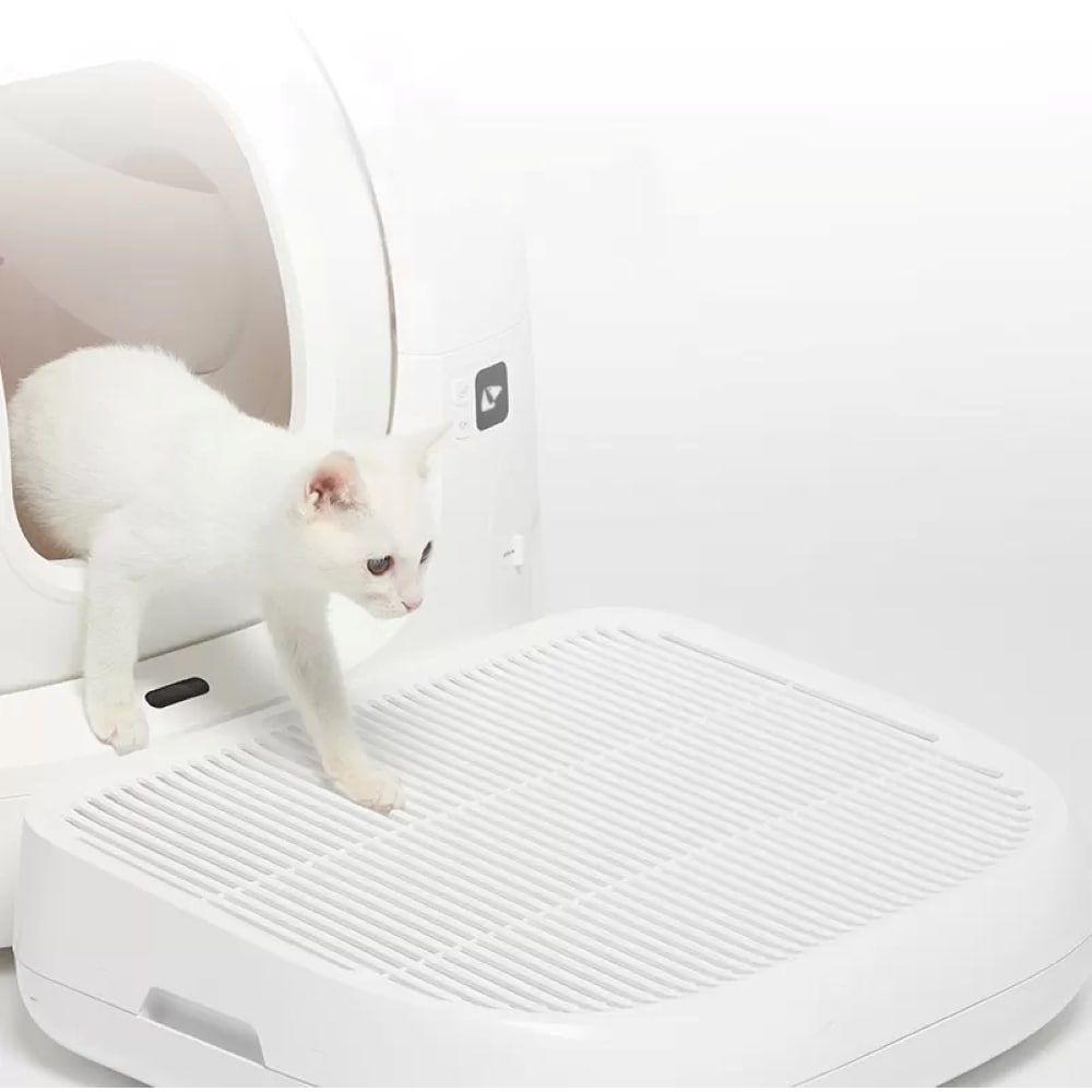 Cutie colectare nisip litiera PETKIT, plastic, 50 x 41.5 x 13.5 cm, alb