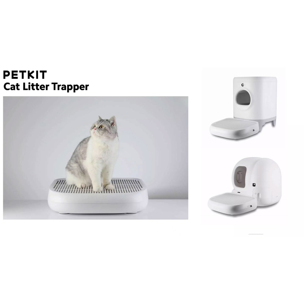 Cutie colectare nisip litiera PETKIT, plastic, 50 x 41.5 x 13.5 cm, alb