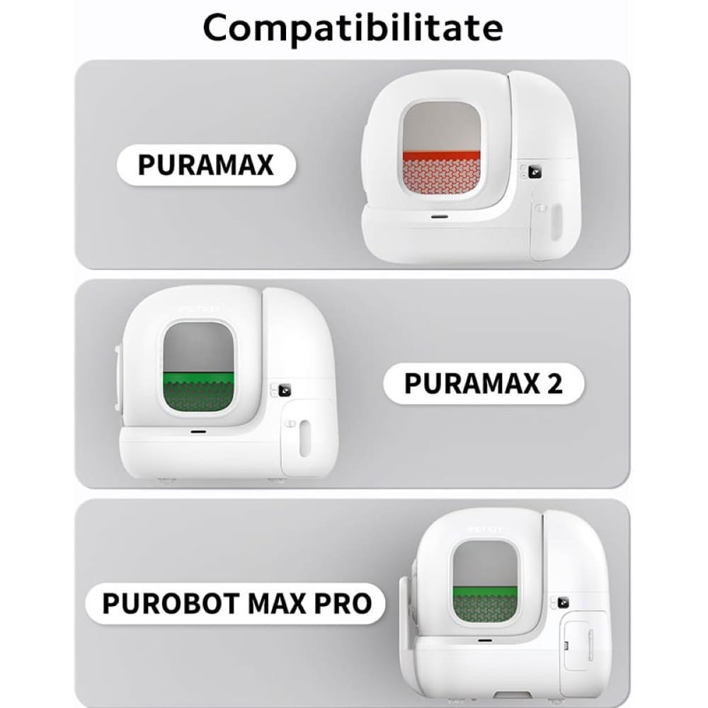 Set accesorii curatare litiera PETKIT Magnetic, plastic, 44 x 21 x 5 cm, verde
