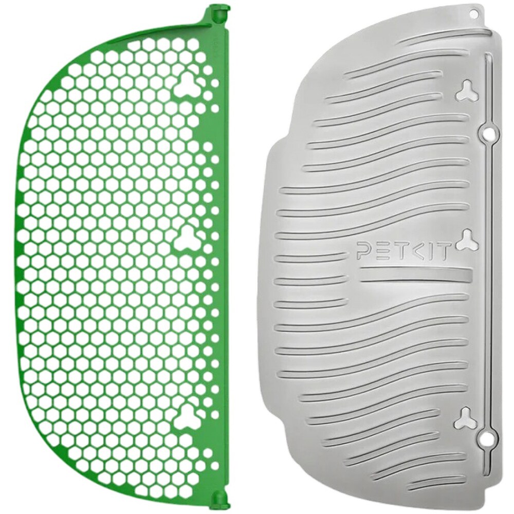 Set accesorii curatare litiera PETKIT Magnetic Cat Litter Remover, plastic, 44 x 21 x 5 cm, verde-alb