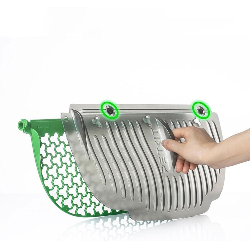 Set accesorii curatare litiera PETKIT Magnetic Cat Litter Remover, plastic, 44 x 21 x 5 cm, verde-alb