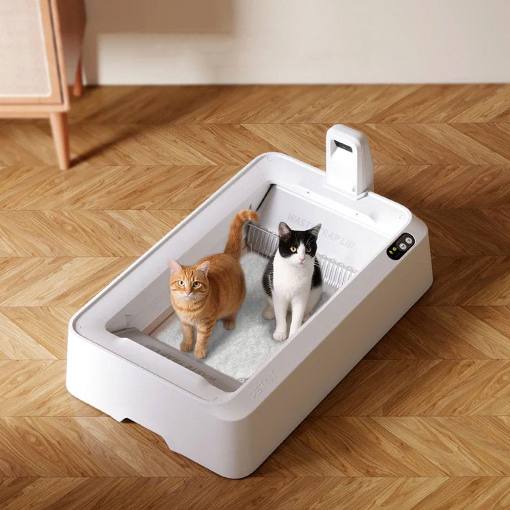 Litiera descoperita PETKIT T7 Purobot Crystal Duo, Smart, ABS, 82 x 51 x 33.5 cm, alb