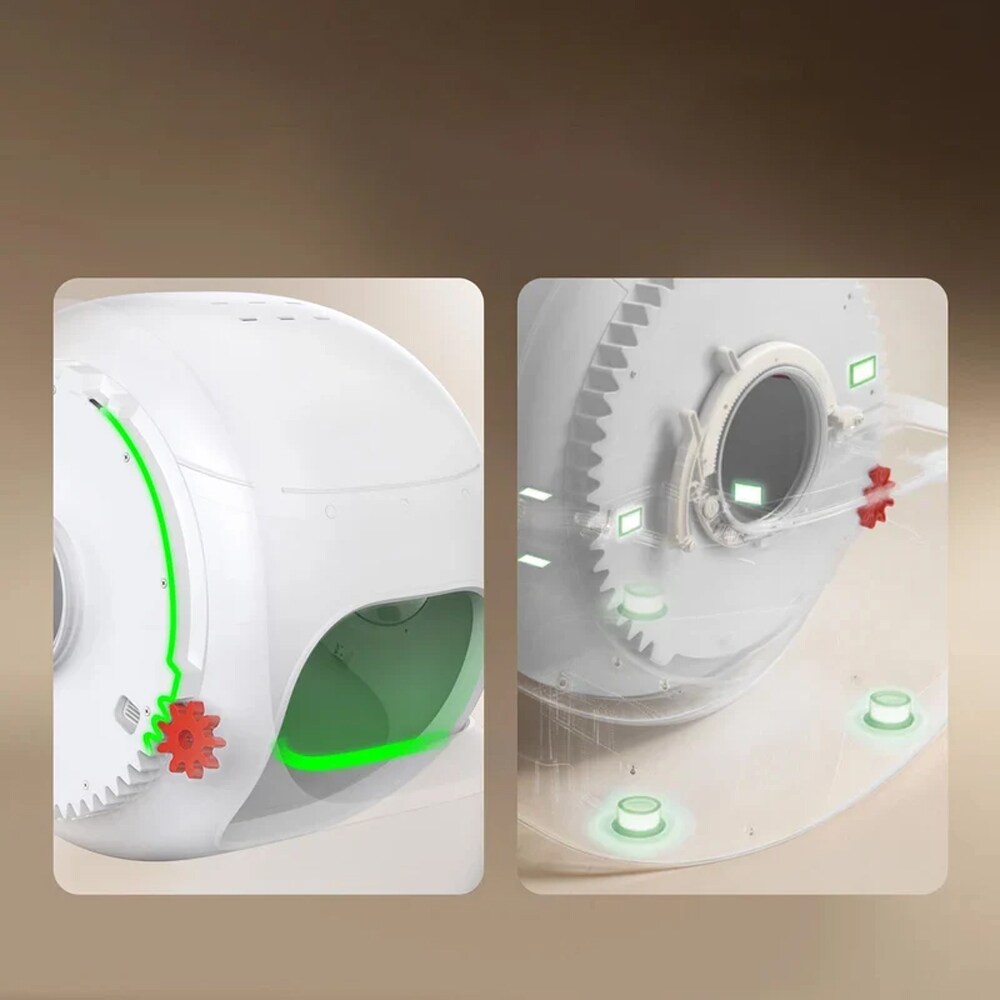 Litiera automata PETKIT Max 3, PP, 62 x 53.8 x 55.2 cm, alb