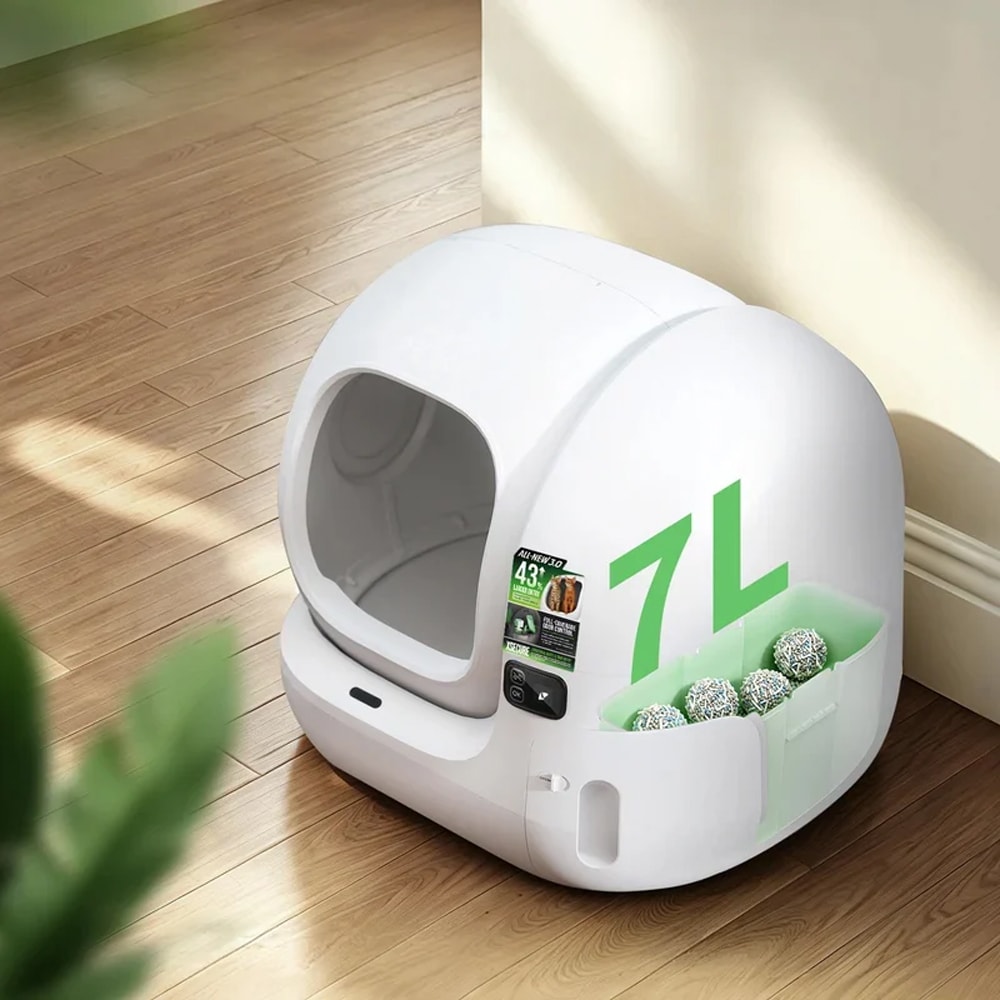 Litiera automata PETKIT Max 3, PP, 62 x 53.8 x 55.2 cm, alb