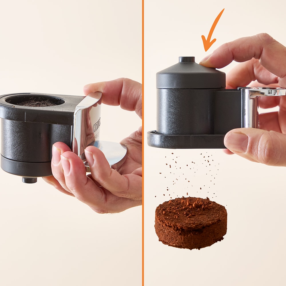 Espressor semi-automat KRUPS Coffee Crush SA401LE0, 1.8l, 1350W, 15 bar, verde-negru