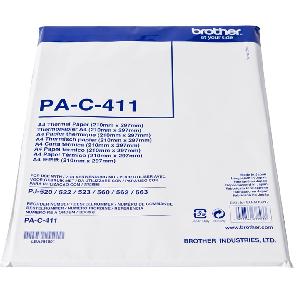 Hartie termica BROTHER PAC-411, A4, 100 coli