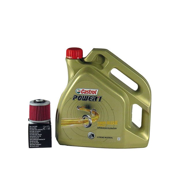 Kit schimb ulei CASTROL POWER 1 10W40, HONDA SLR 650, 1997->1999