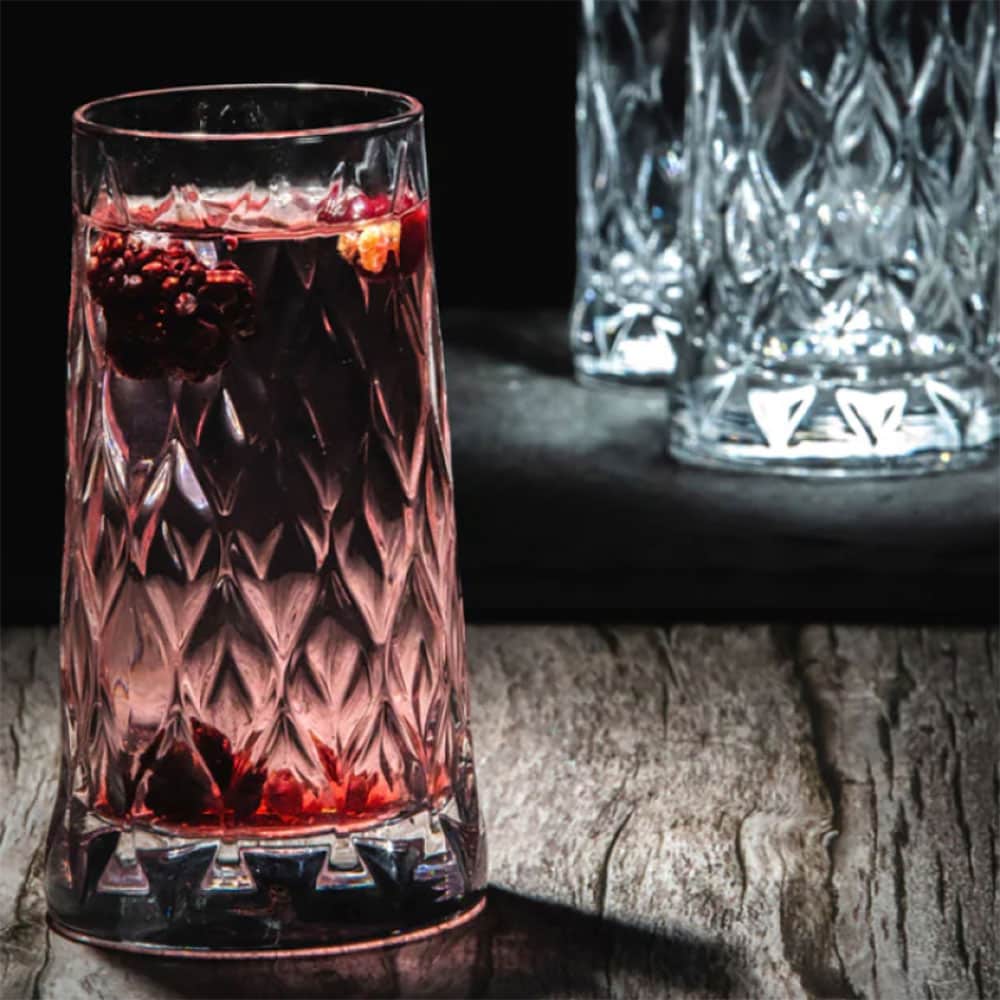 Set pahare PASABAHCE Leafy, 4 piese, 345 ml, sticla
