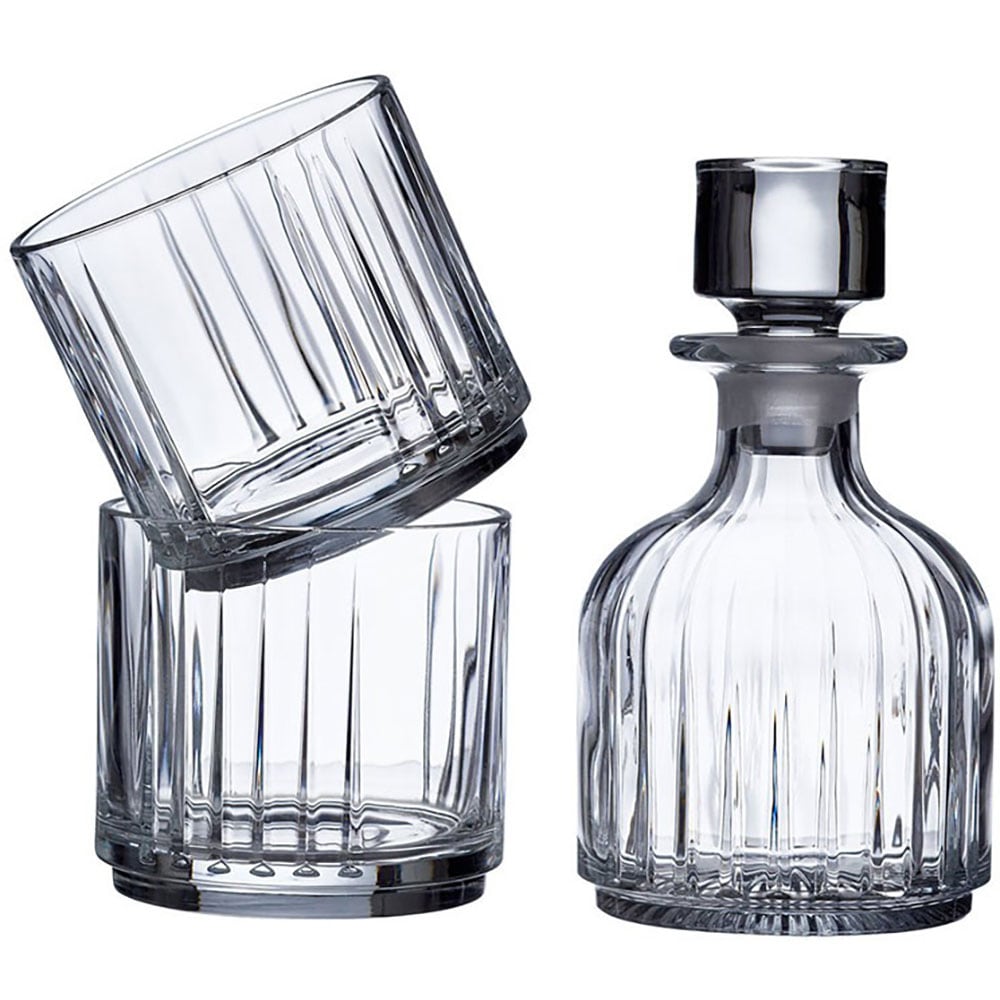 Set RCR CRISTALLERIA 4049128: 2 pahare, 0.345l, luxion + 1 decantor, 0.367l, luxion