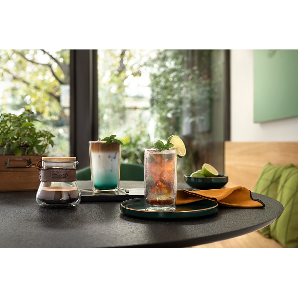 Set pahare DELONGHI Cold Brew, 2 piese, 300 ml, sticla