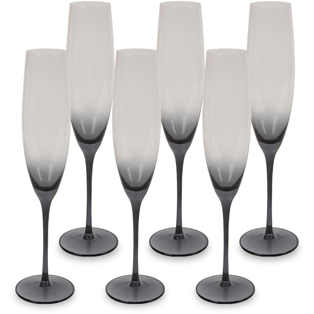 Set pahare sampanie MYRIA MC4018, 6 piese, 230 ml, sticla