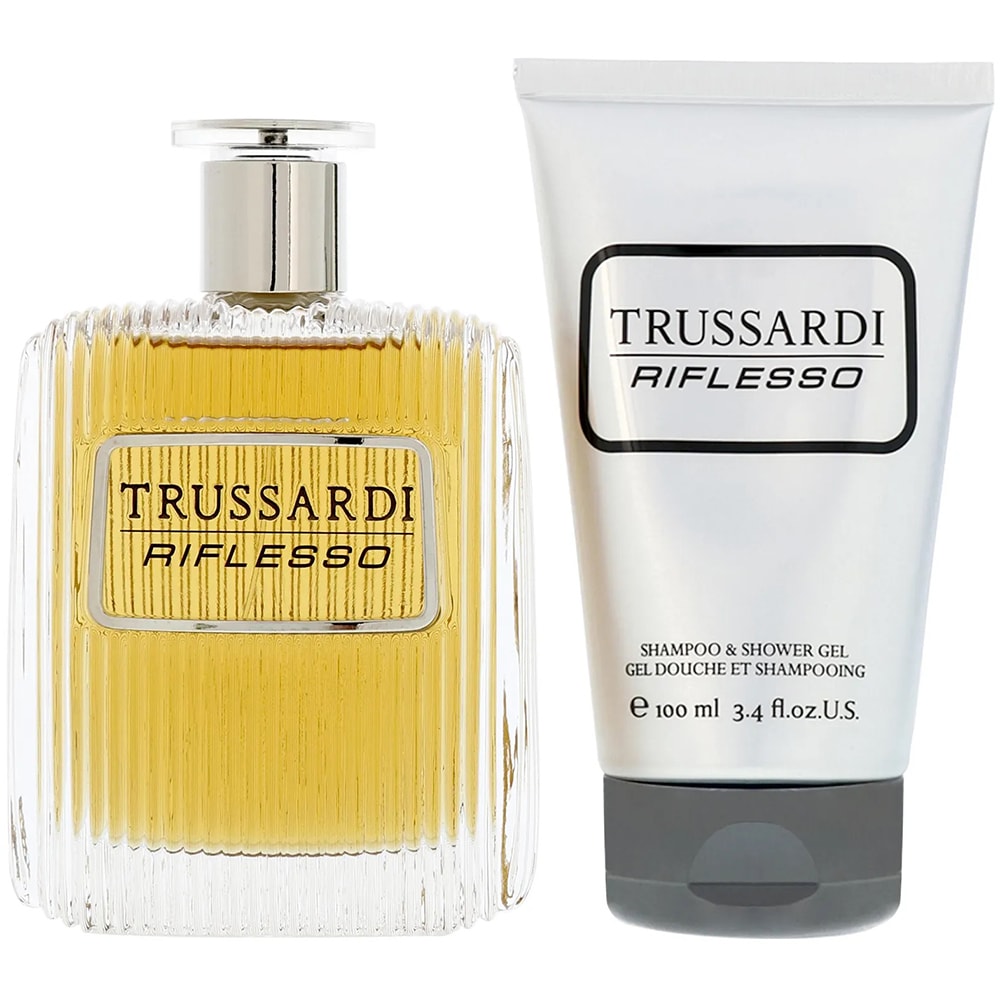 Set cadou TRUSSARDI Riflesso: Apa de toaleta, 50ml + Gel de dus, 100ml