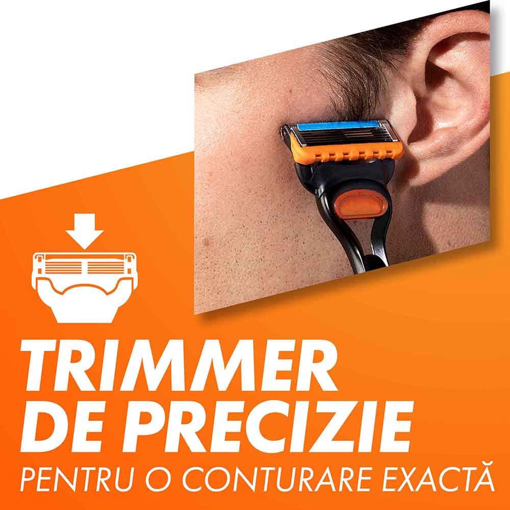 Set ingrijire ten GILLETTE Fusion5: Aparat de ras + Gel de ras Fusion Ultra Sensitive, 200ml