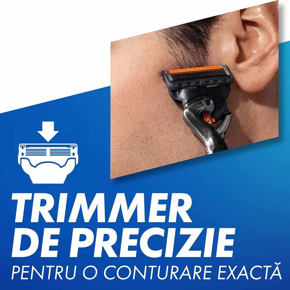 Set ingrijire ten GILLETTE Proglide: Aparat de ras + Gel de ras Fusion Ultra Sensitive, 200ml 