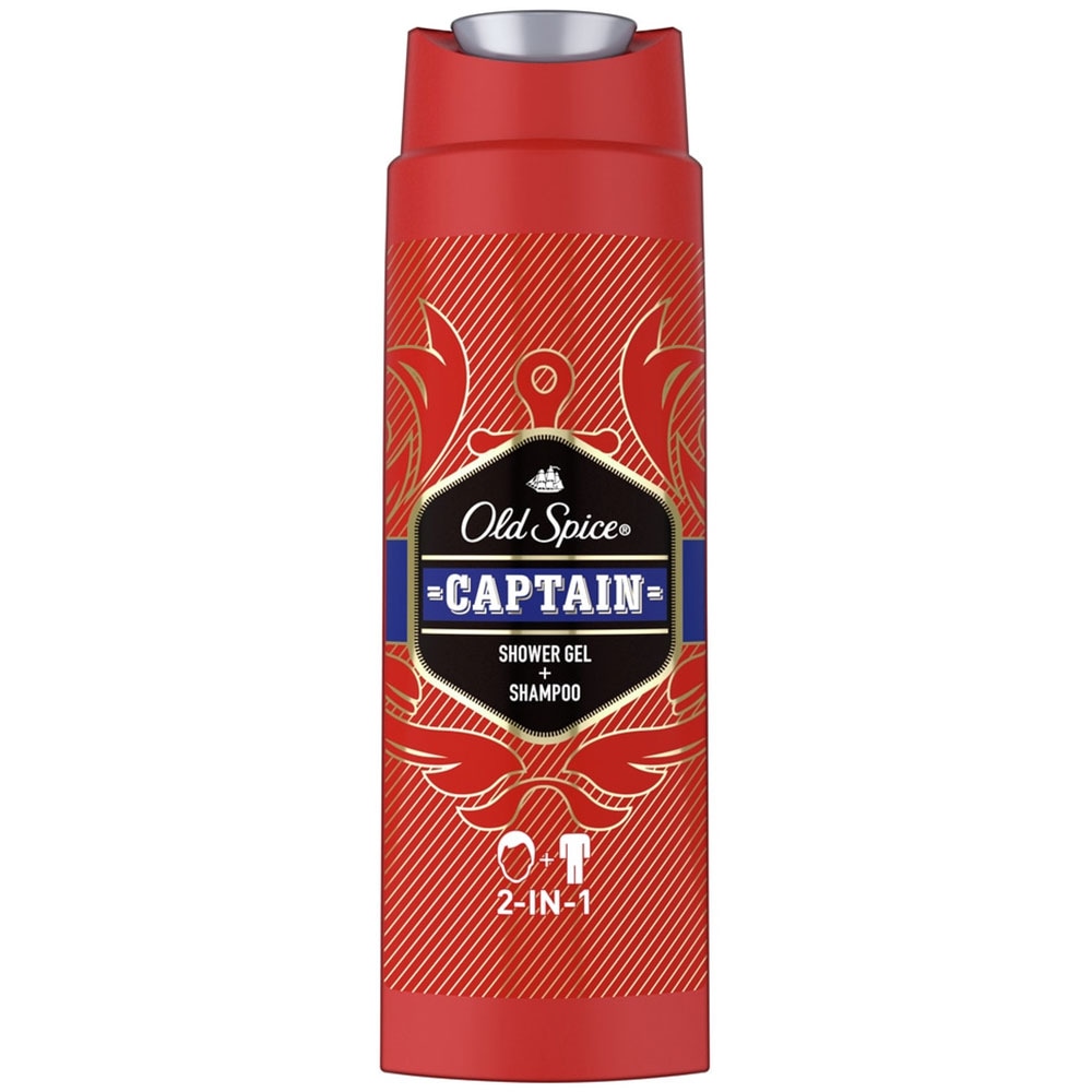 Set ingrijire corp OLD SPICE Captain: Gel de dus 2 in 1, 250ml + Deodorant stick, 50ml + After Shave, 100ml
