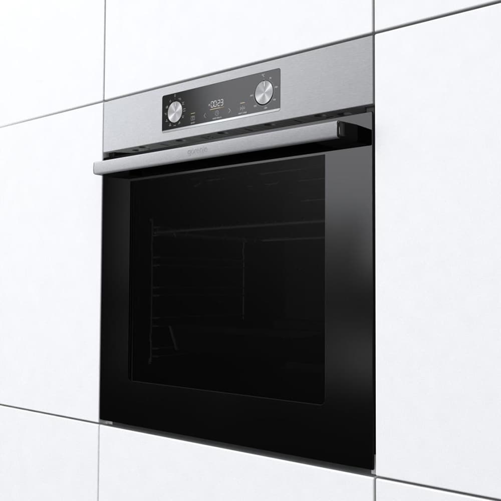 Set cuptor incorporabil GORENJE BO6735E02X, Electric, Autocuratare Aqua Clean, 77 l, Clasa A + Plita incorporabila G642ABX, Gaz, 4 arzatoare, inox