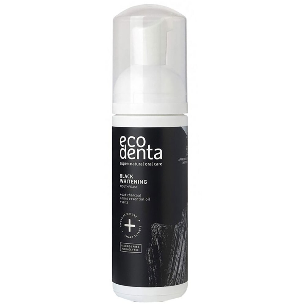 Pacher promo ECODENTA: Pasta de dinti Black Whitening, 2buc, 100ml + Spuma pentru ingijire orala, 2buc, 150ml