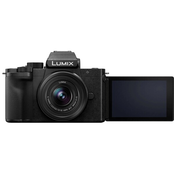 Aparat foto Mirrorless PANASONIC Lumix DC-G100, Vlogging, 20 MP,  4K, Obiectiv Lumix 12-32/f:3,5-5,6