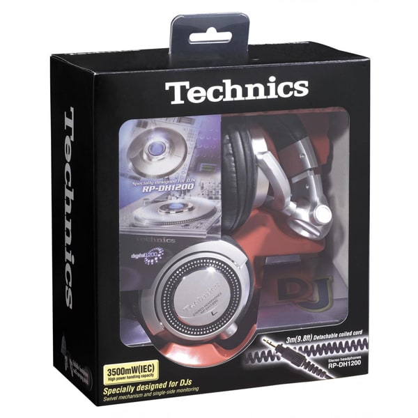Casti TECHNICS RP-DH1200E-S, Cu Fir, On-Ear, argintiu