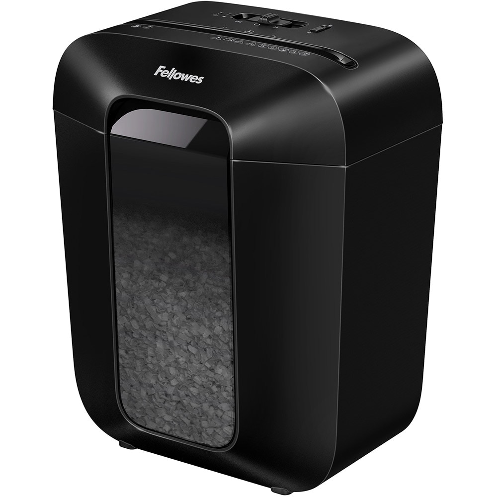 Distrugator documente manual FELLOWES Powershred LX41M, 8 coli, 17l, Micro-Cut, negru