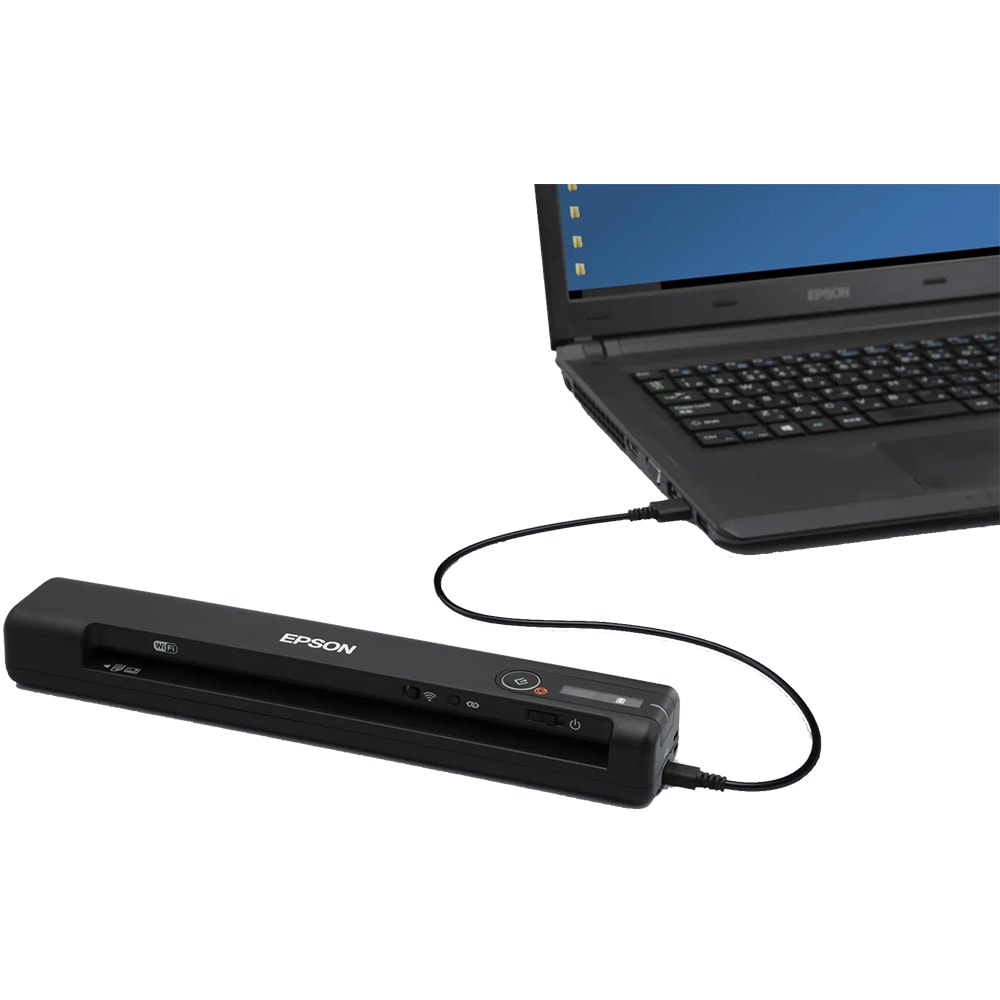 Scanner EPSON WorkForce ES-60W, A4, USB, Wi-Fi, negru