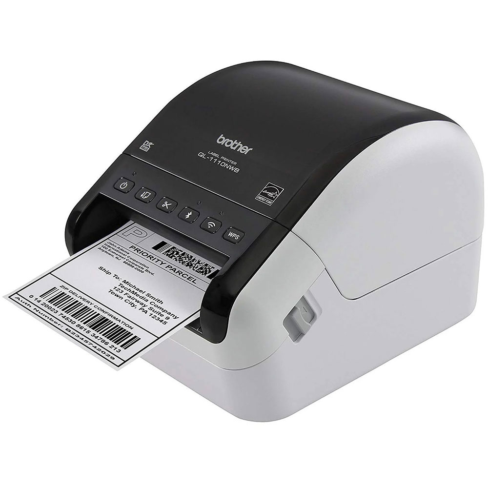 Imprimanta profesionala de etichete BROTHER QL-1110NWBc, USB, Retea, Bluetooth, Wi-Fi