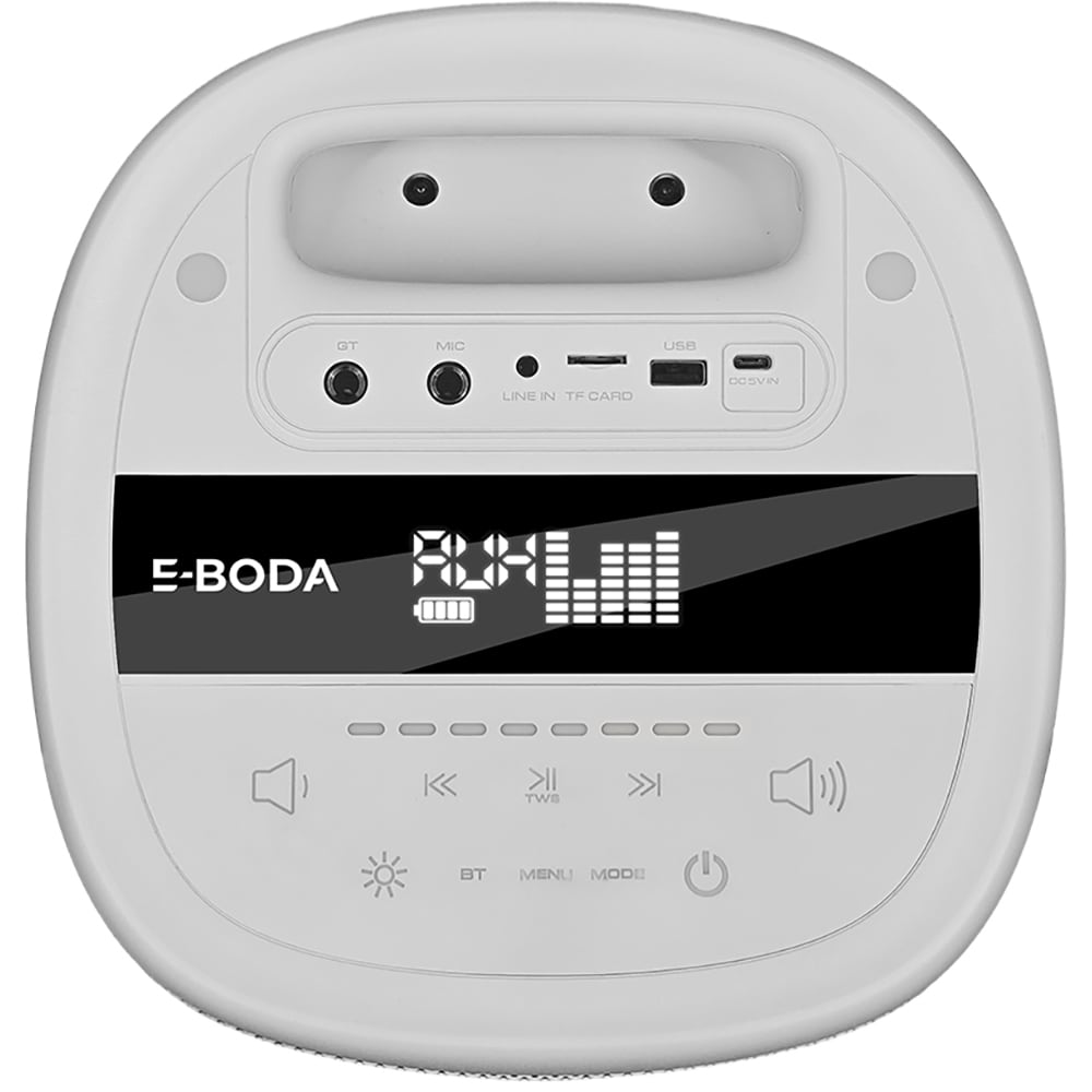 Boxa portabila E-BODA Party 250 Pro, Bluetooth, USB, alb