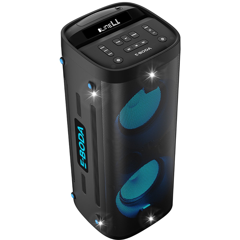 Boxa portabila E-BODA Party 500 Pro, Bluetooth, negru
