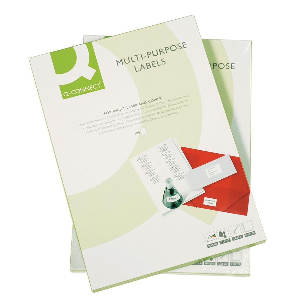 Etichete autoadezive Q-CONNECT, A4, 105 x 148 mm, 400 bucati, 100 coli/top