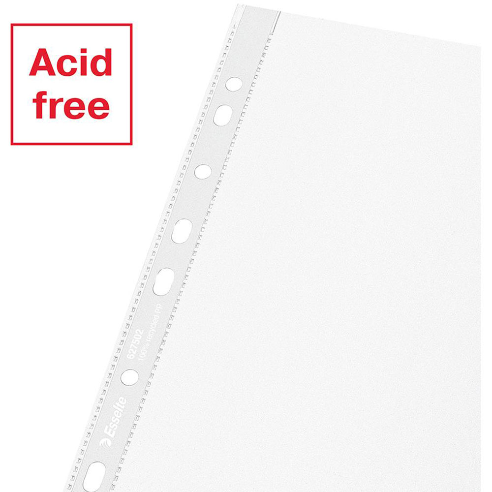 Folii protectie documente LEITZ Esselte Recycled, 70 microni, 50 bucati