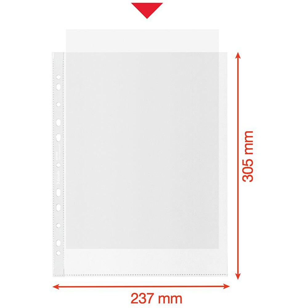 Folii protectie documente LEITZ Esselte Recycled, 70 microni, 50 bucati