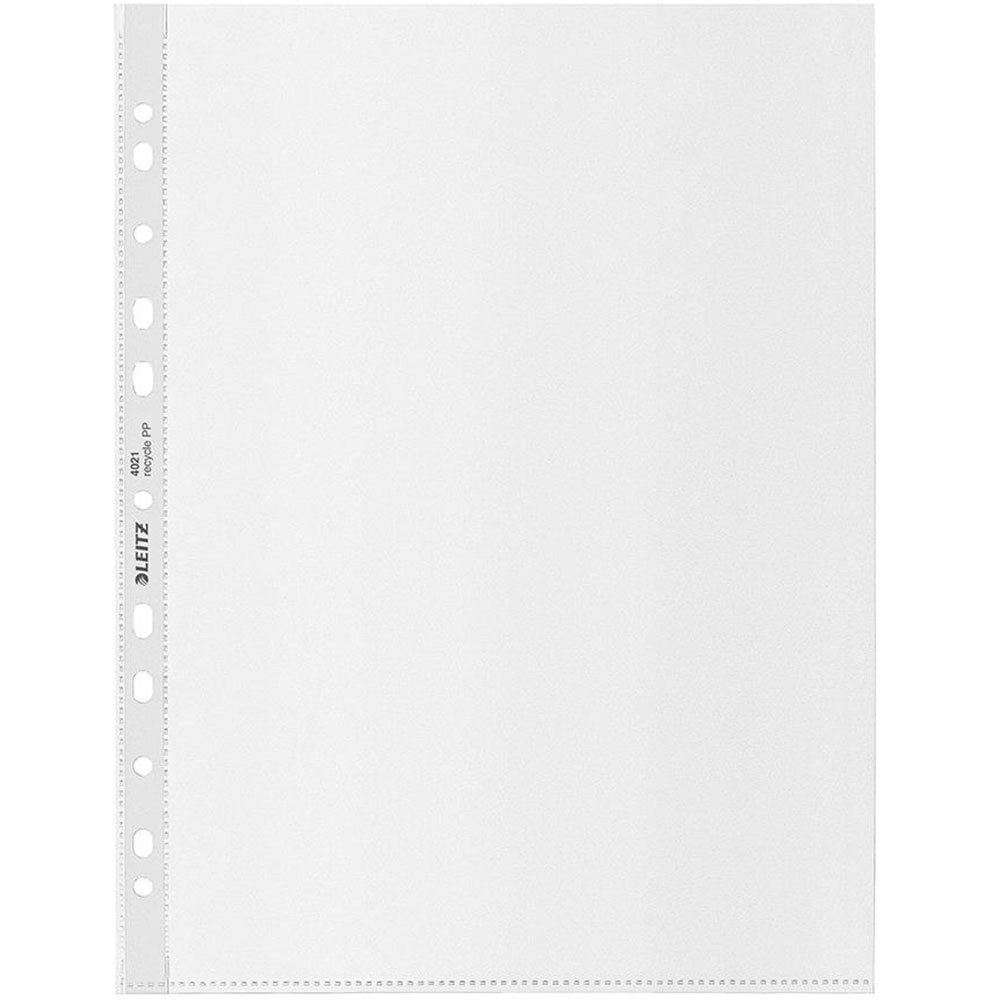 Folii protectie documente LEITZ Recycle, A4, 100 microni, 25 bucati