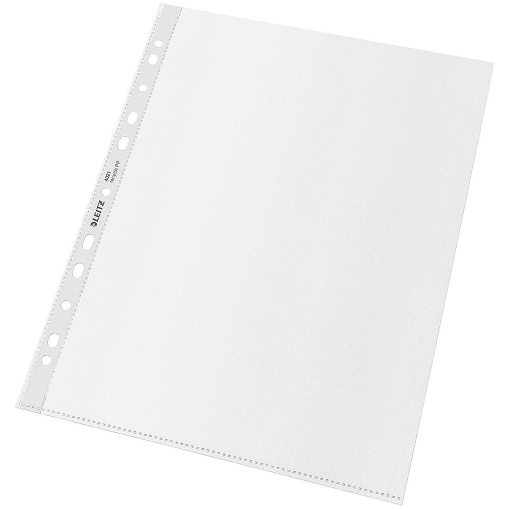 Folii protectie documente LEITZ Recycle, A4, 100 microni, 25 bucati