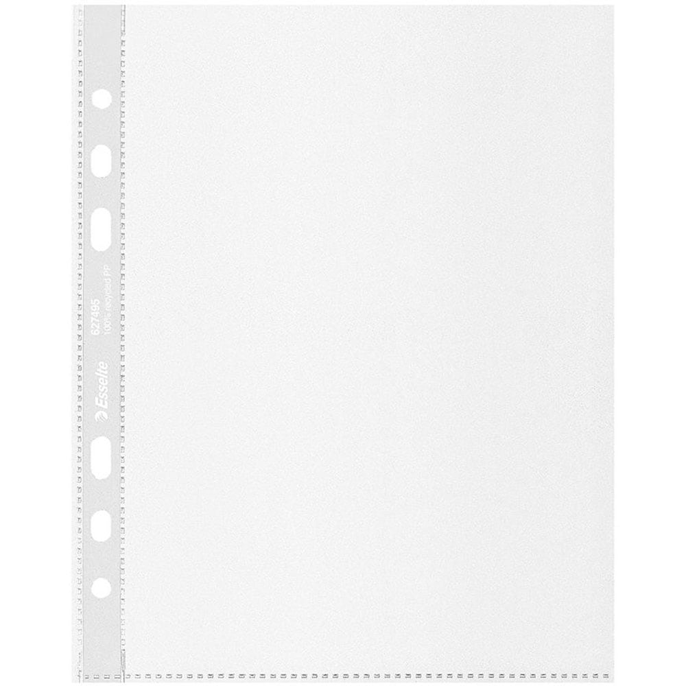 Folii protectie documente LEITZ Esselte Recycled, A5, 70 microni, 100 bucati