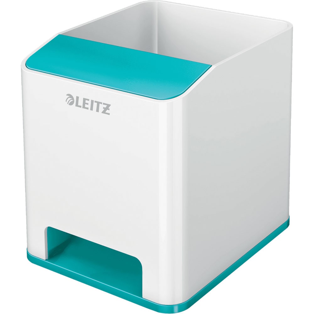 Suport instrumente de scris Leitz WOW SL631051, polistiren, alb-turcoaz