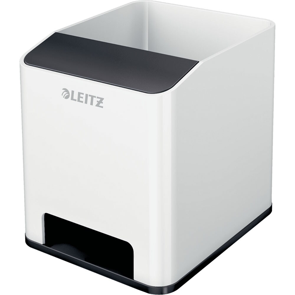 Suport instrumente de scris LEITZ WOW SL631095, polistiren, alb-negru